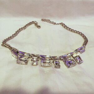 Silver and Rhinestone Necklace
